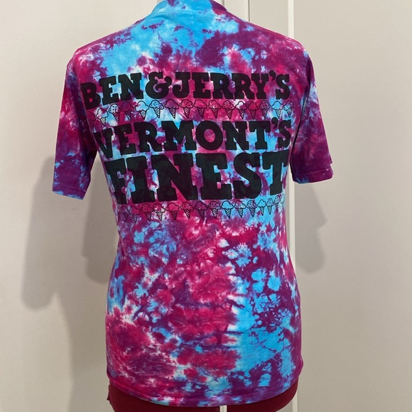 Vintage 1990s CHERRY GARCIA Ben & Jerrys Tie Dye T-SHIRT |Size Small - Picture 5 of 12